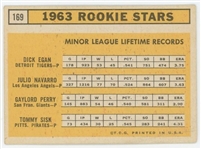 1963 Topps Rookie Stars Gaylord Perry #169